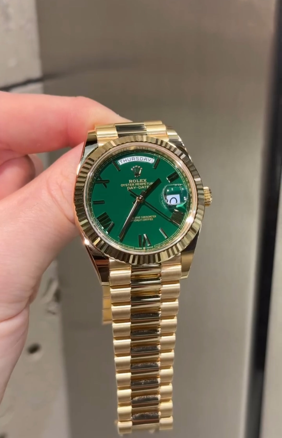 Rolex STELLA Green Day-Date Premium Automatic