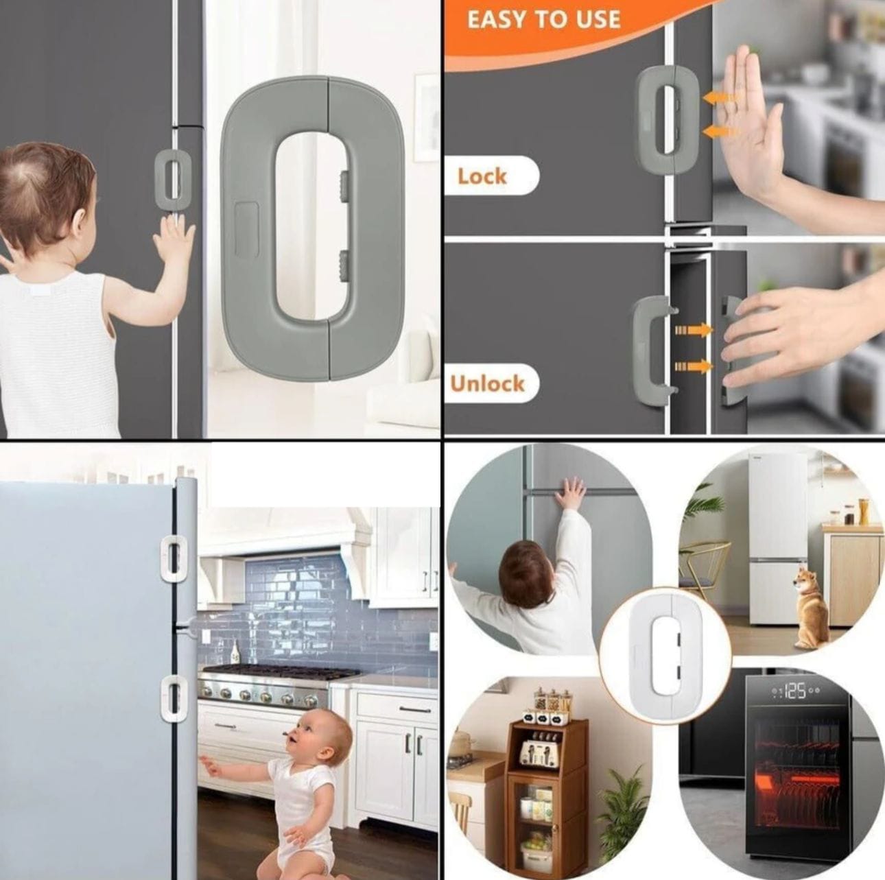 Refrigerator child lock