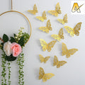 12Pc 4DButterfly Wall Stickr